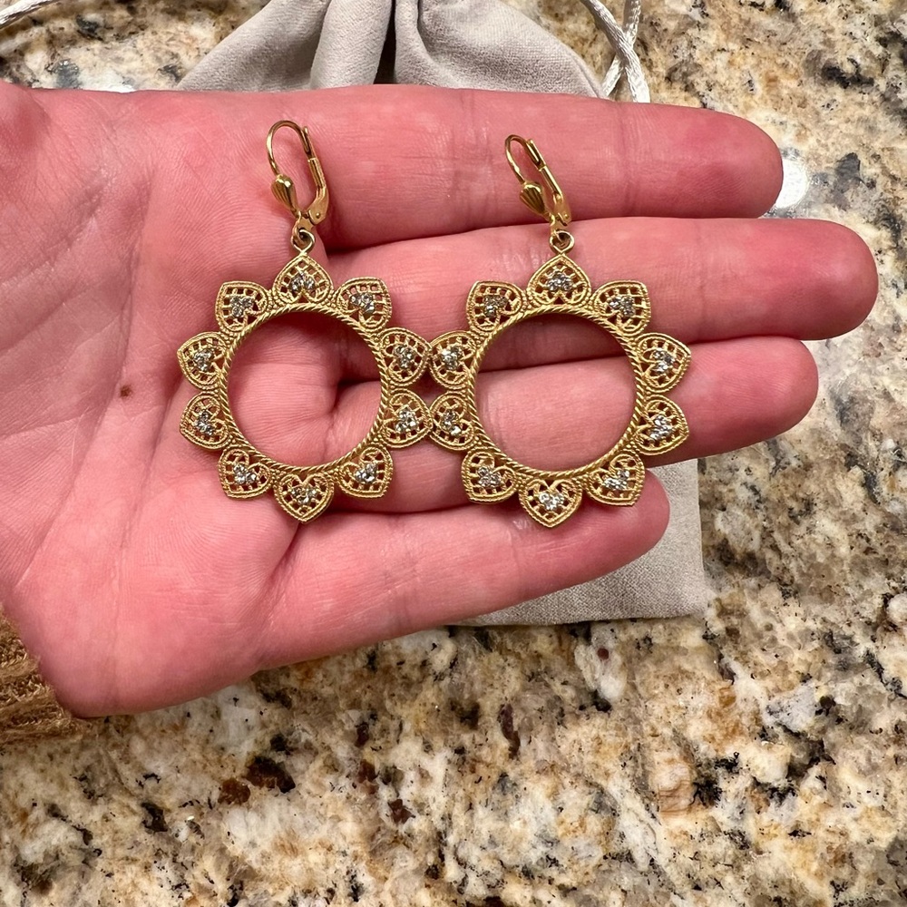 Catherine Popesco gold earrings